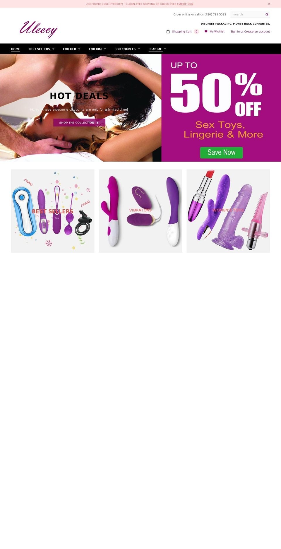 uluvitstore.com — Shopify storefront screenshot