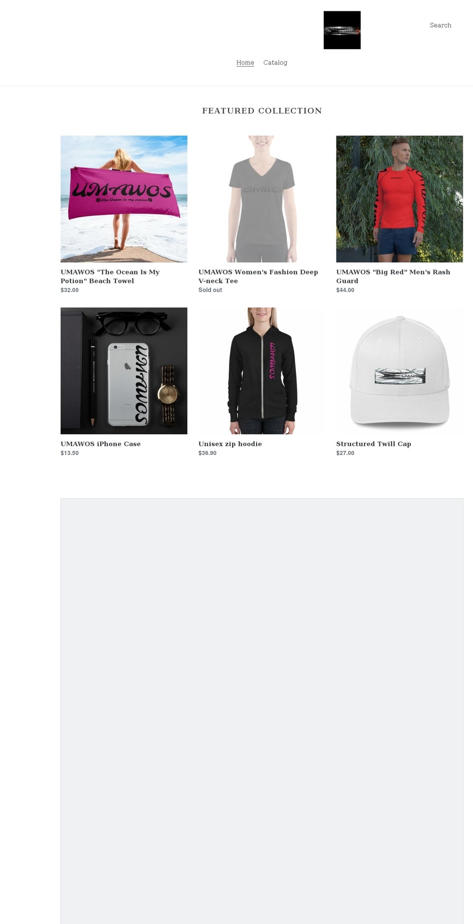 umawos.shop shopify website screenshot