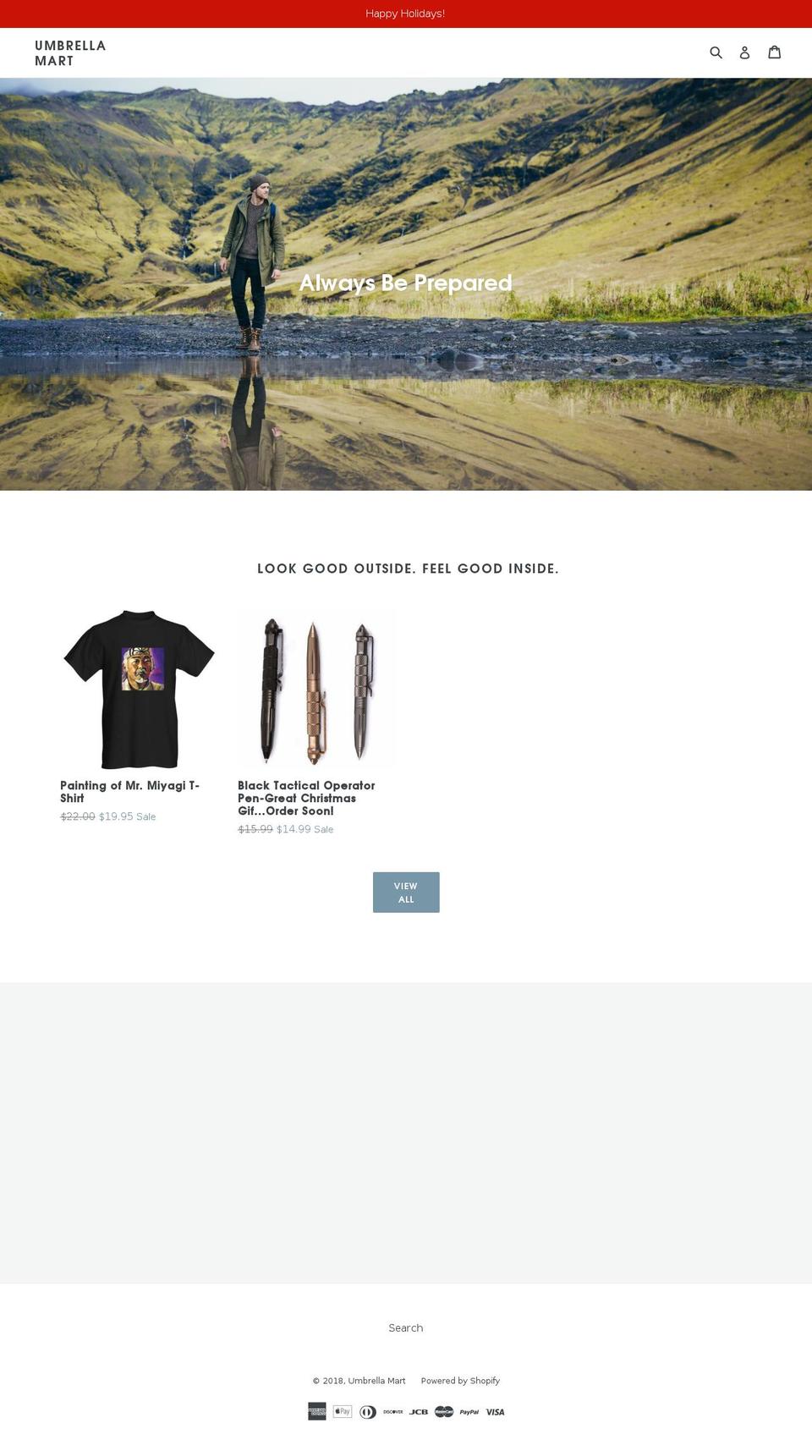 umbrella-mart.com — Shopify storefront screenshot