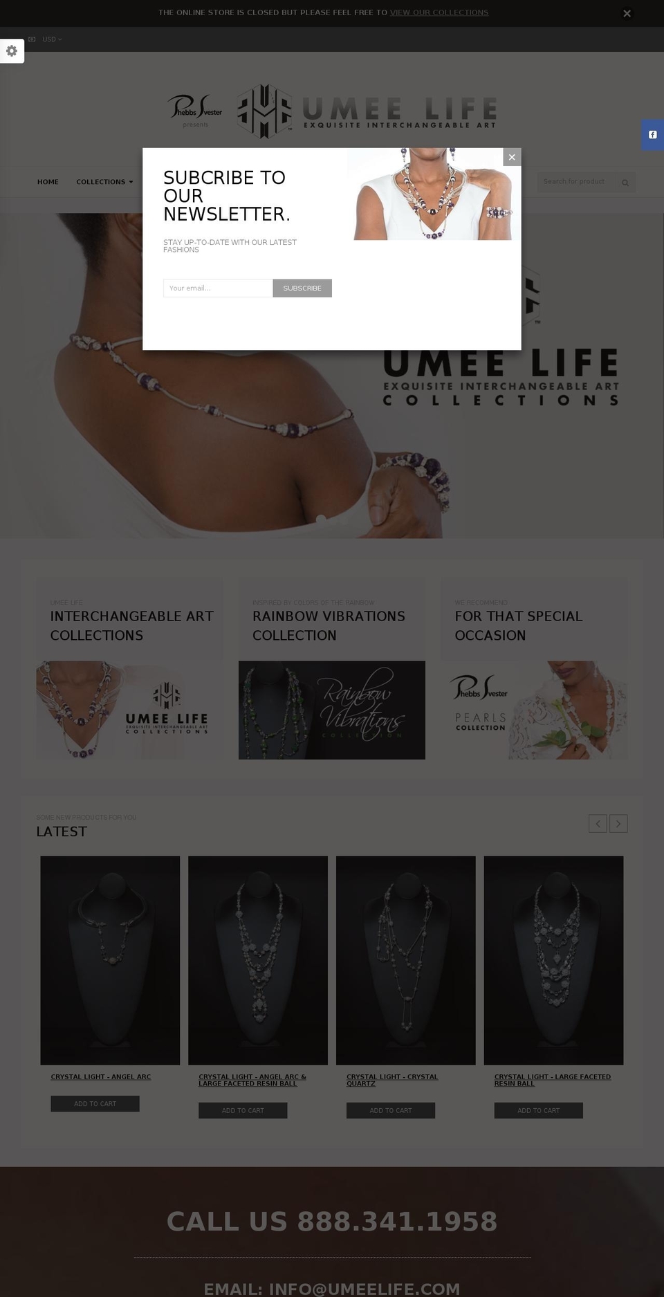 umeelife.com shopify website screenshot