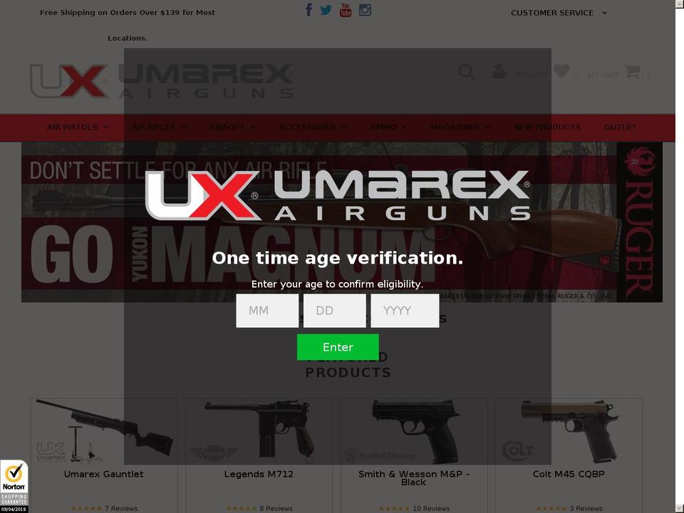 umerexusa.com — Shopify storefront screenshot