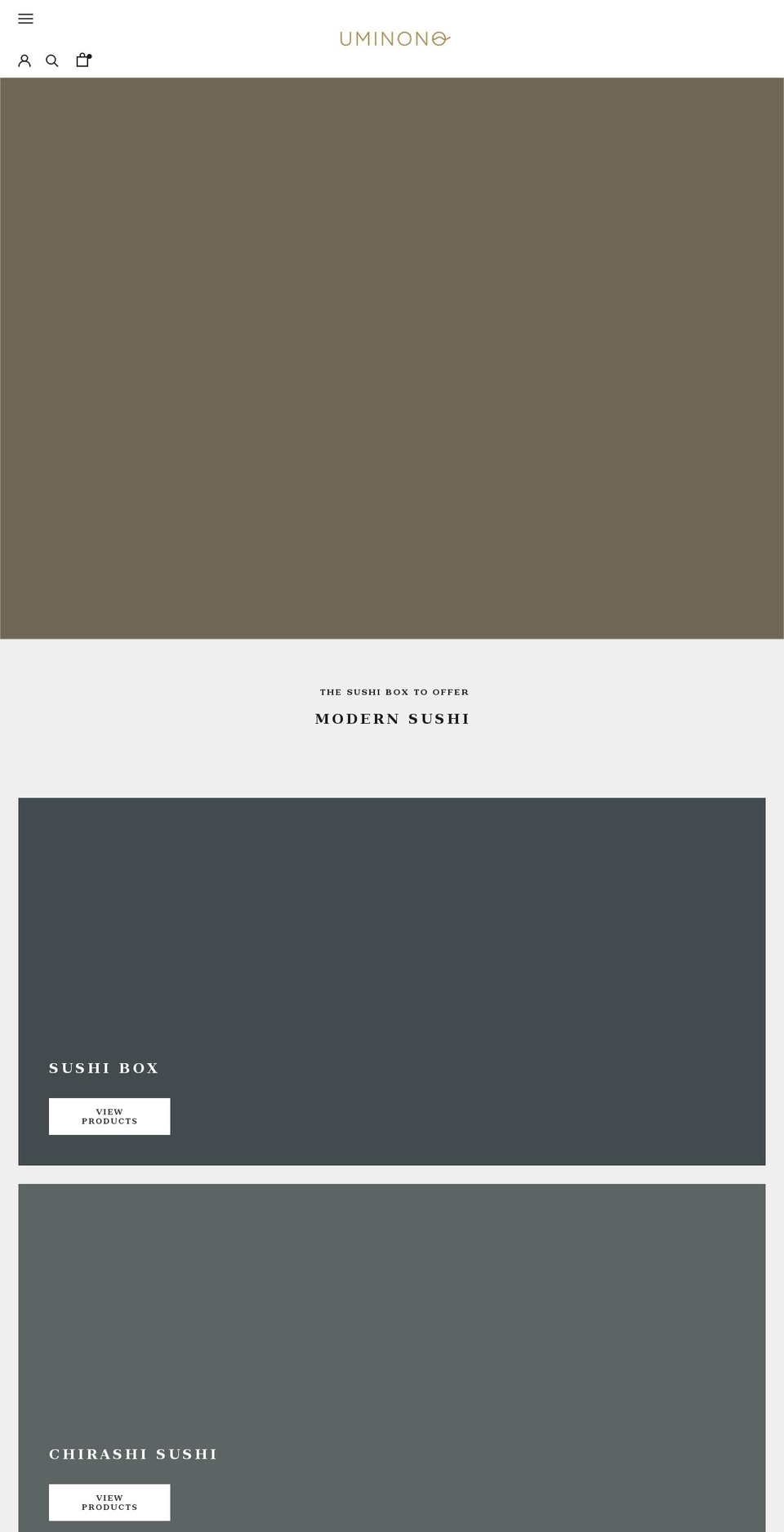 uminono.com.au shopify website screenshot