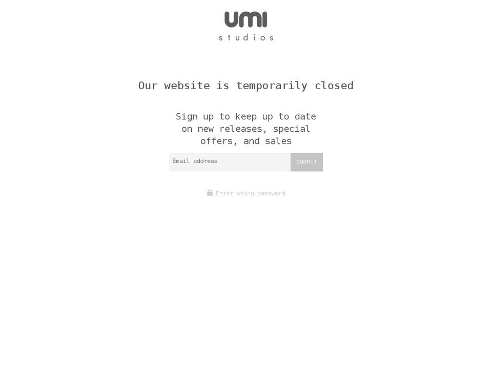 umistudios.com shopify website screenshot