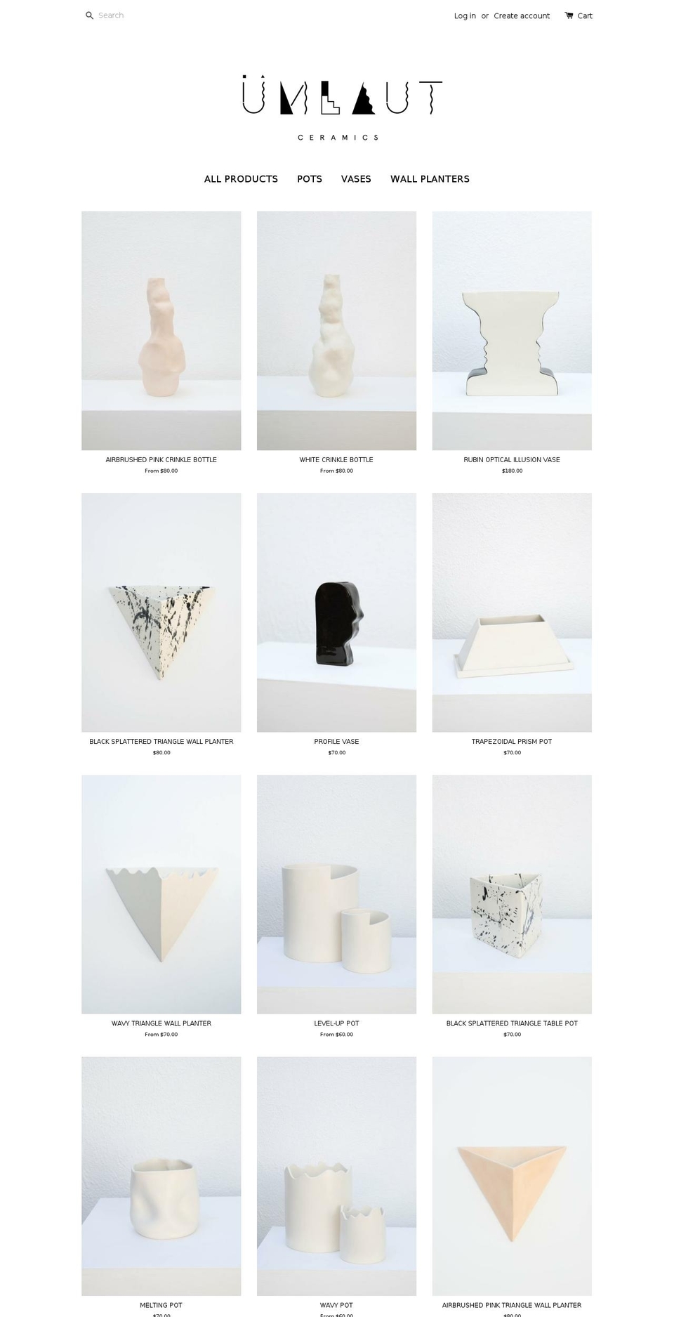 umlautceramics.com shopify website screenshot