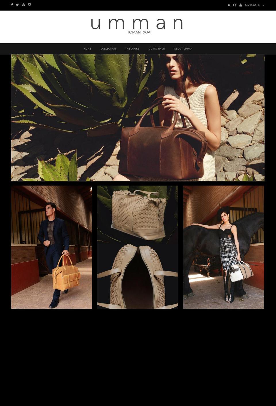 umman.com — Shopify storefront screenshot