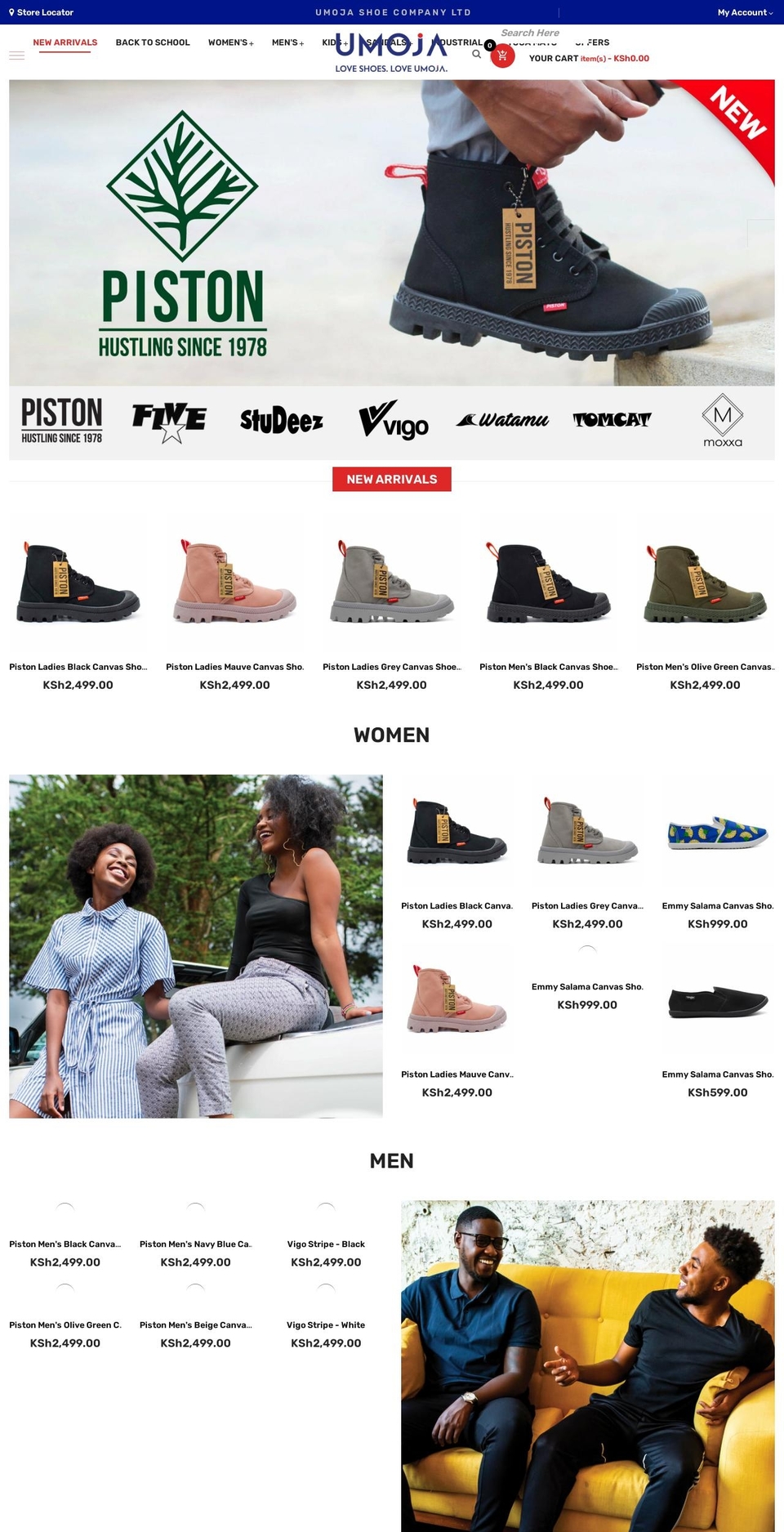 shoes Shopify theme site example umoja.africa