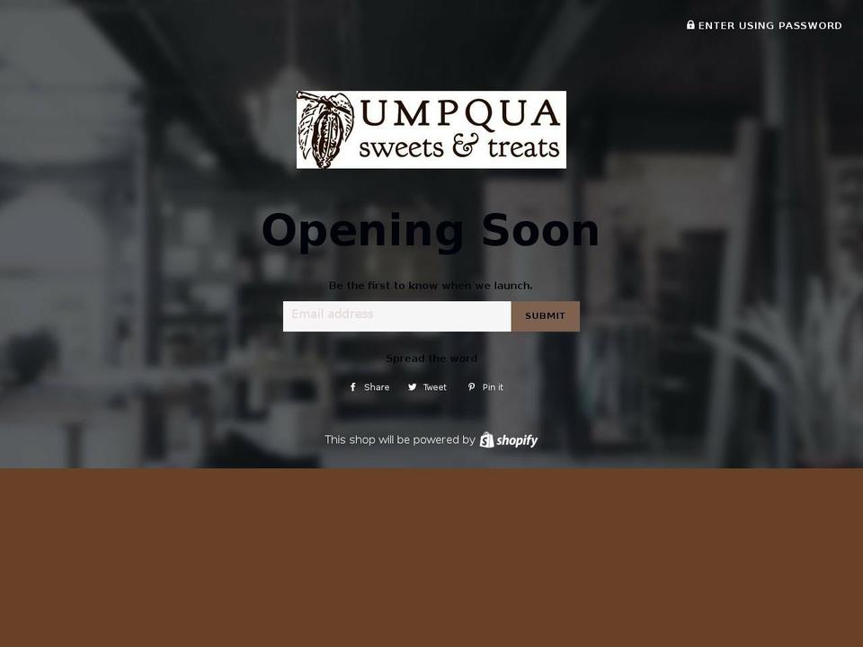 umpquasweets.com — Shopify storefront screenshot