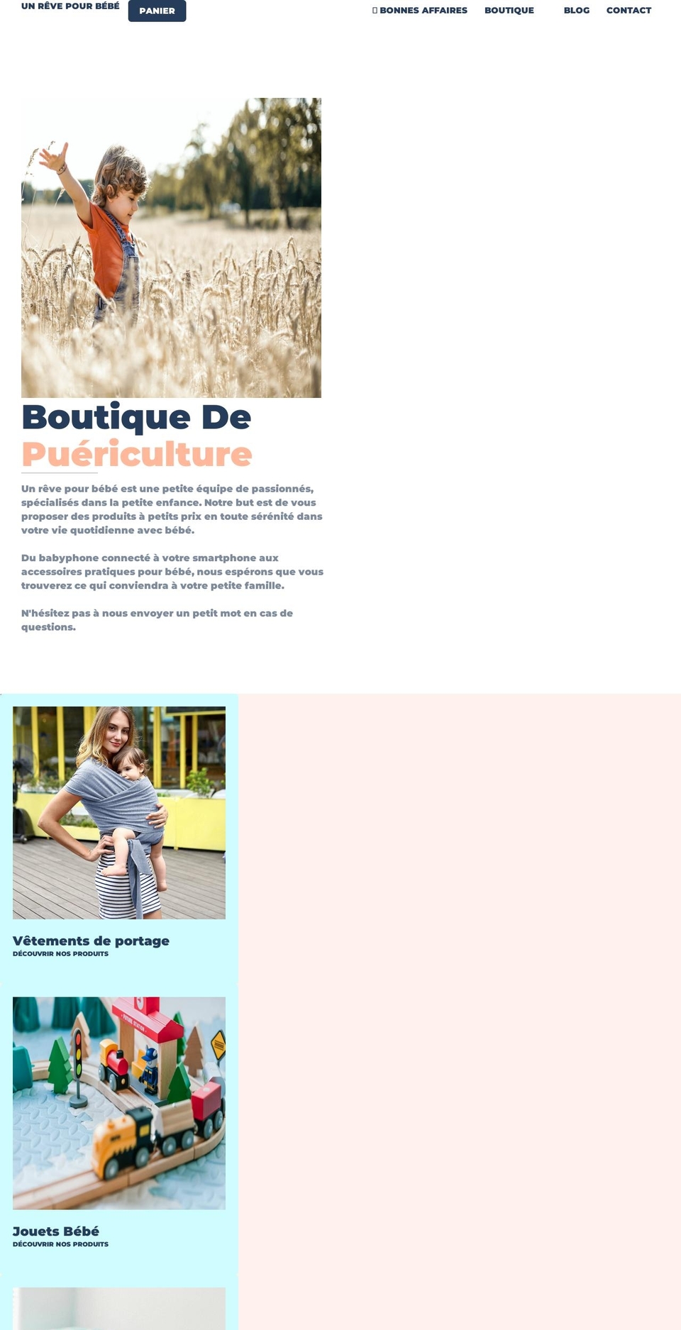 un-reve-pour-bebe.com — Shopify storefront screenshot