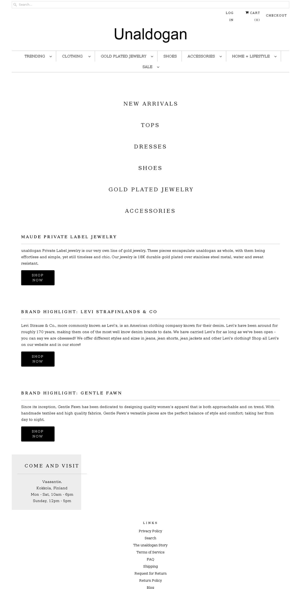 unaldogan.com — Shopify store in 