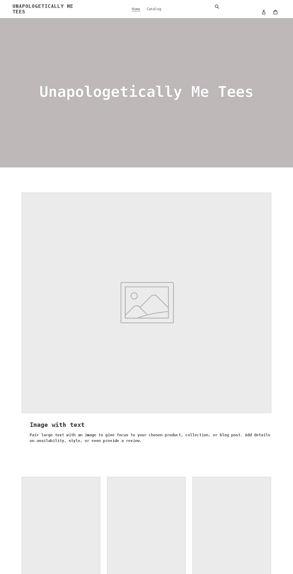 unapologeticallymetees.com shopify website screenshot