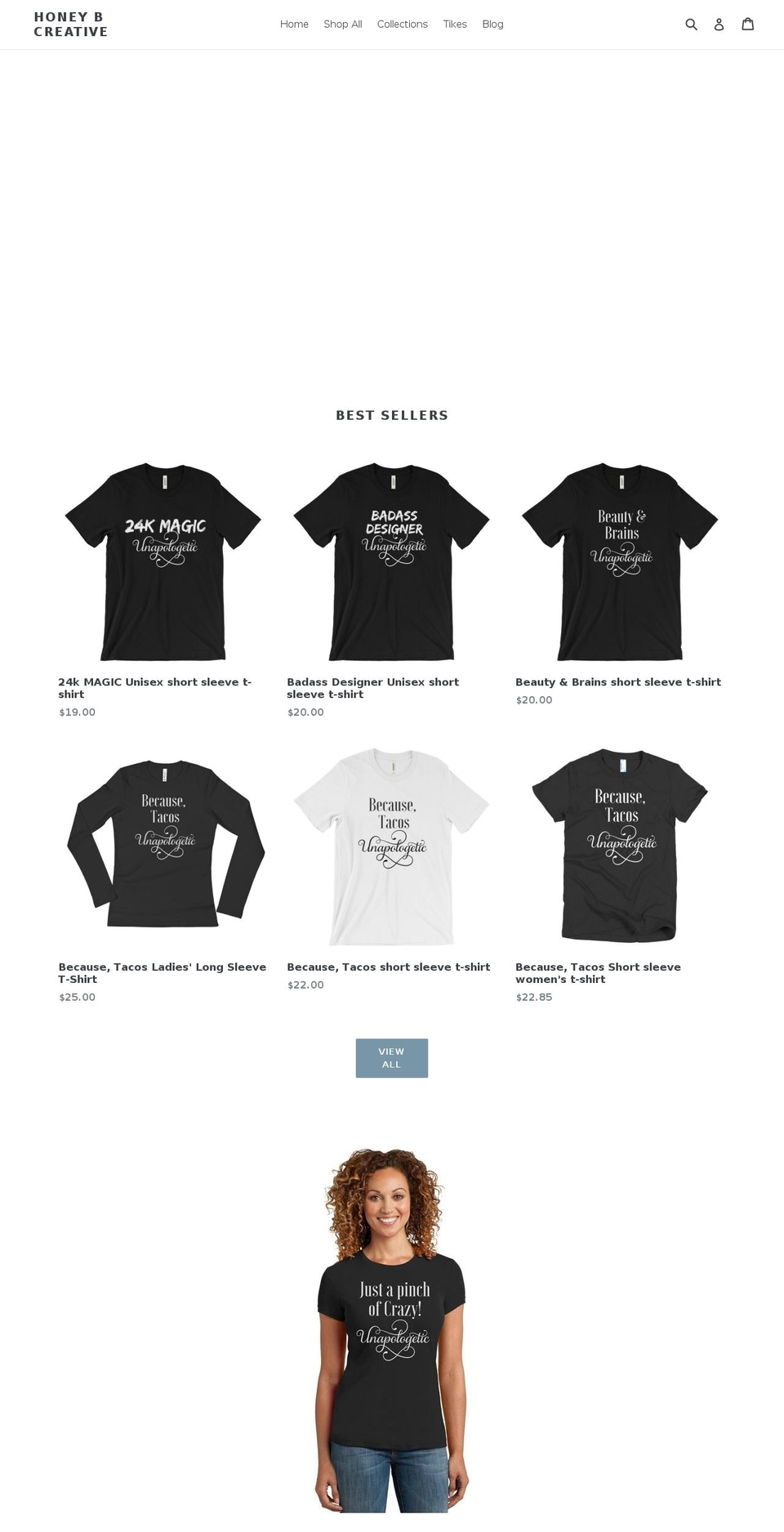 unapologeticcollection.com shopify website screenshot