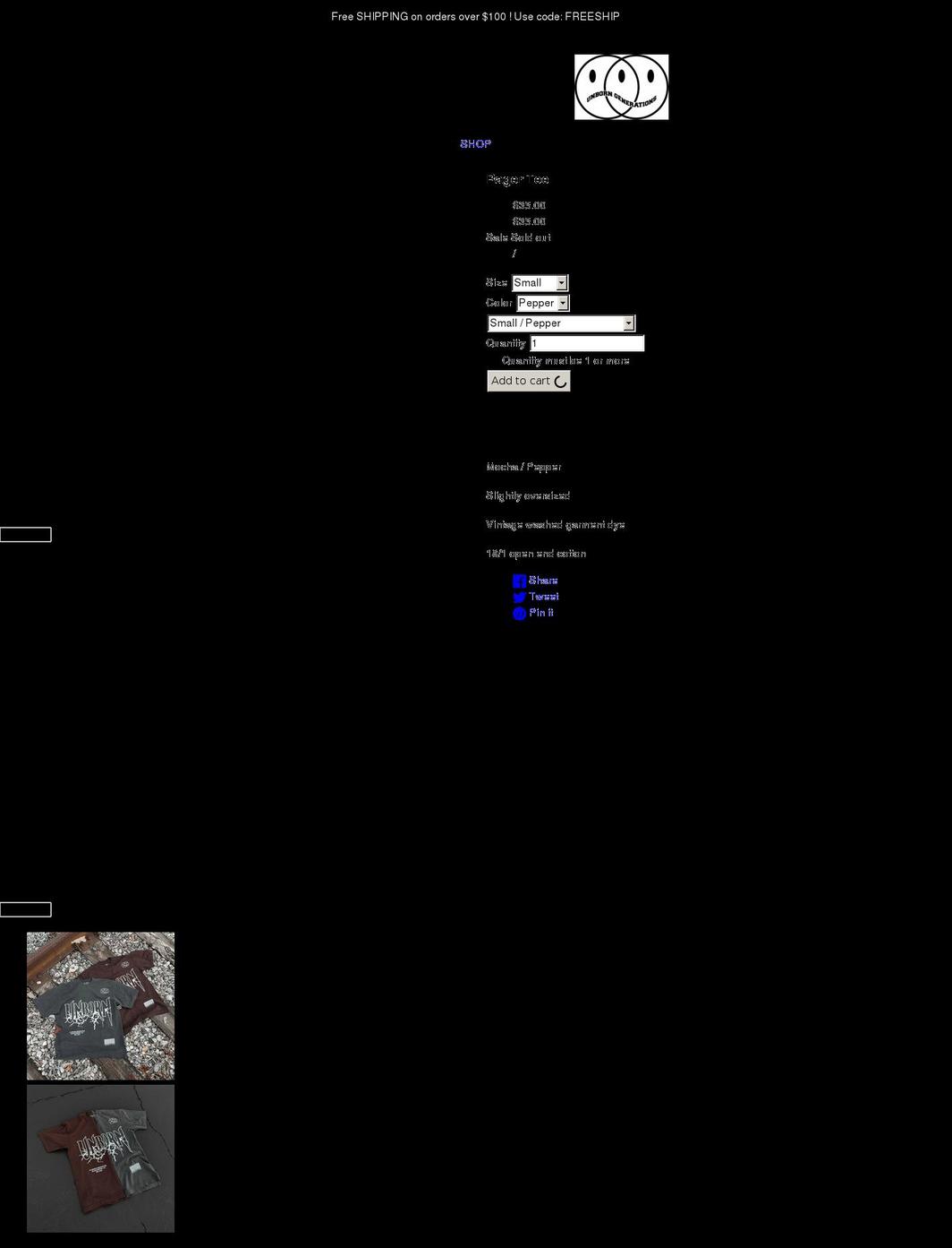 unborngen.com shopify website screenshot