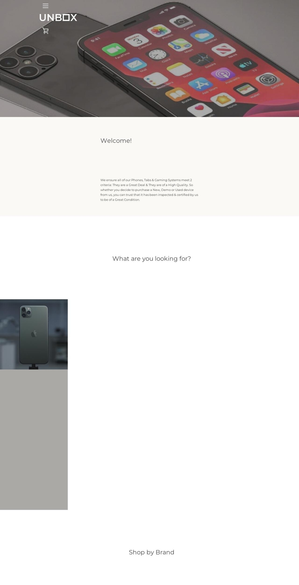 unboxza.com — Shopify storefront screenshot