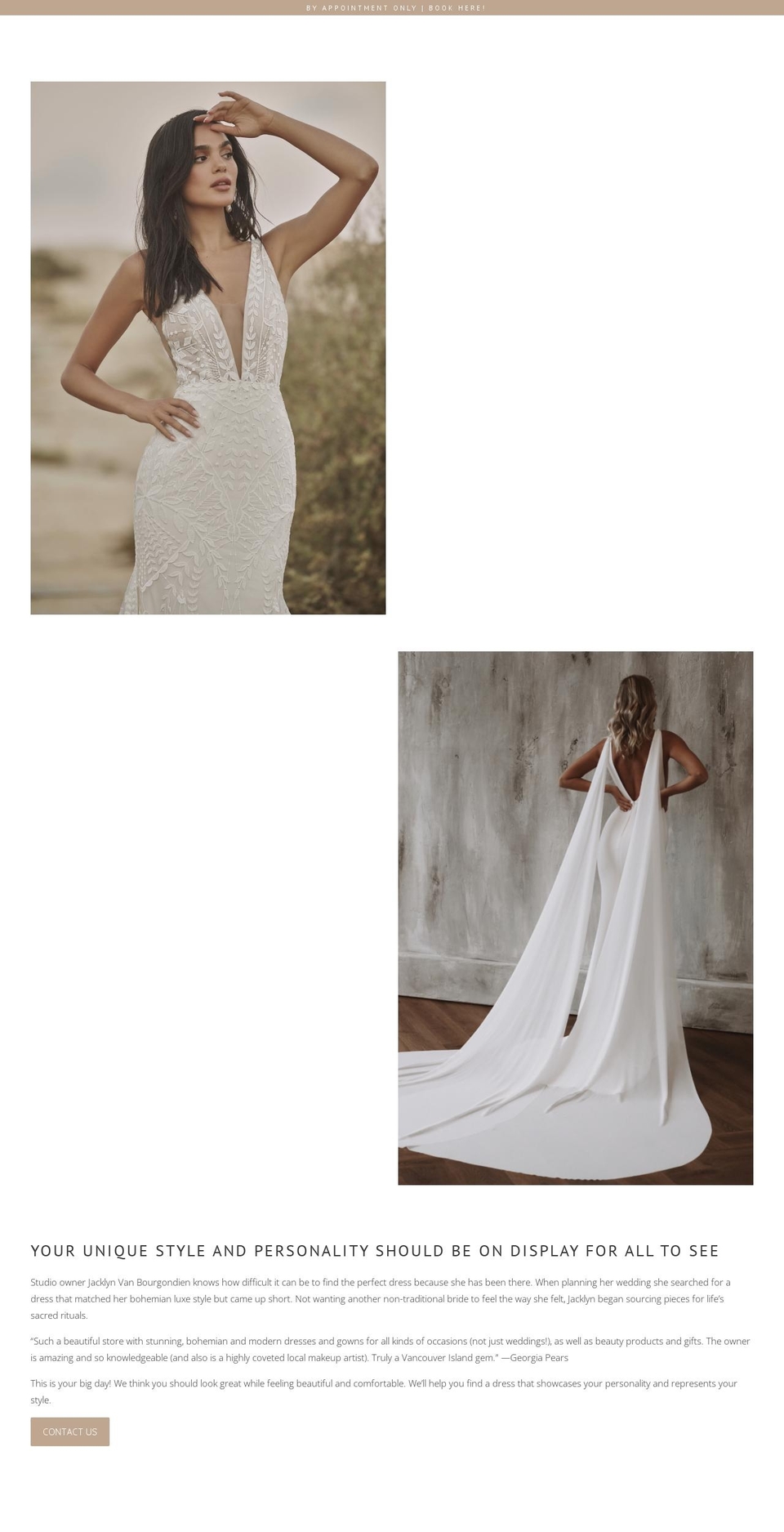 unbridledcourtenay.com — Shopify storefront screenshot