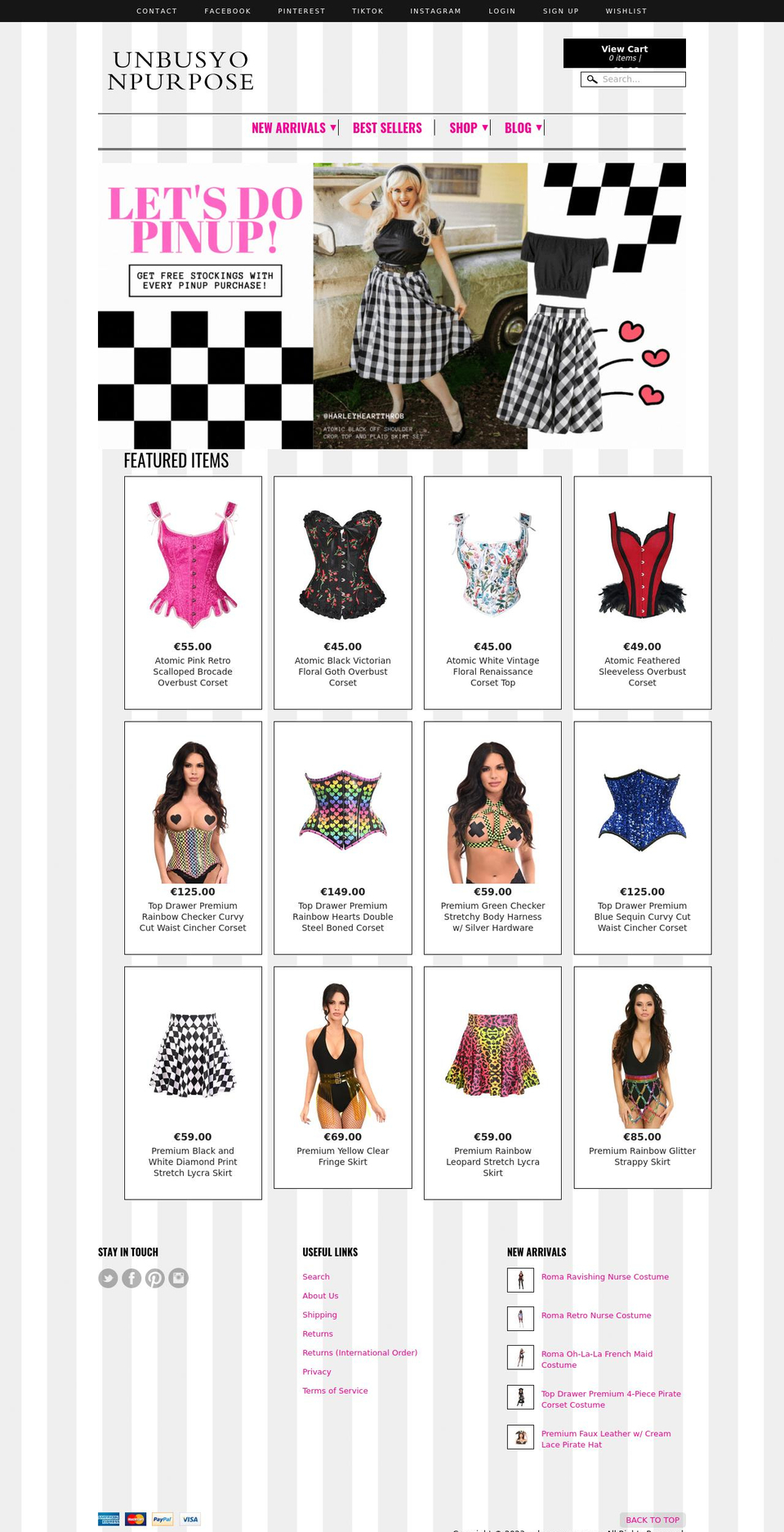 unbusyonpurpose.com shopify website screenshot