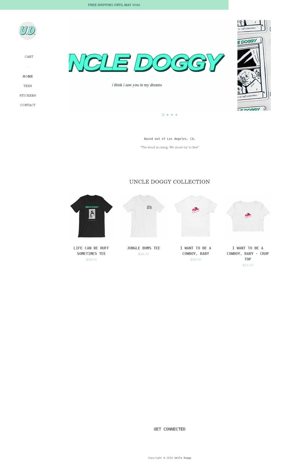 Main Website Theme Shopify theme site example uncledoggyofficial.com