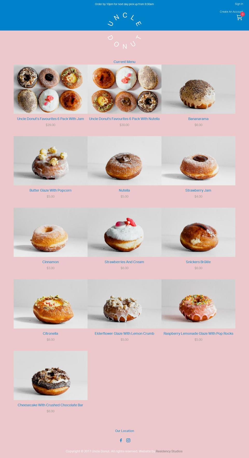 uncledonut.com.au shopify website screenshot