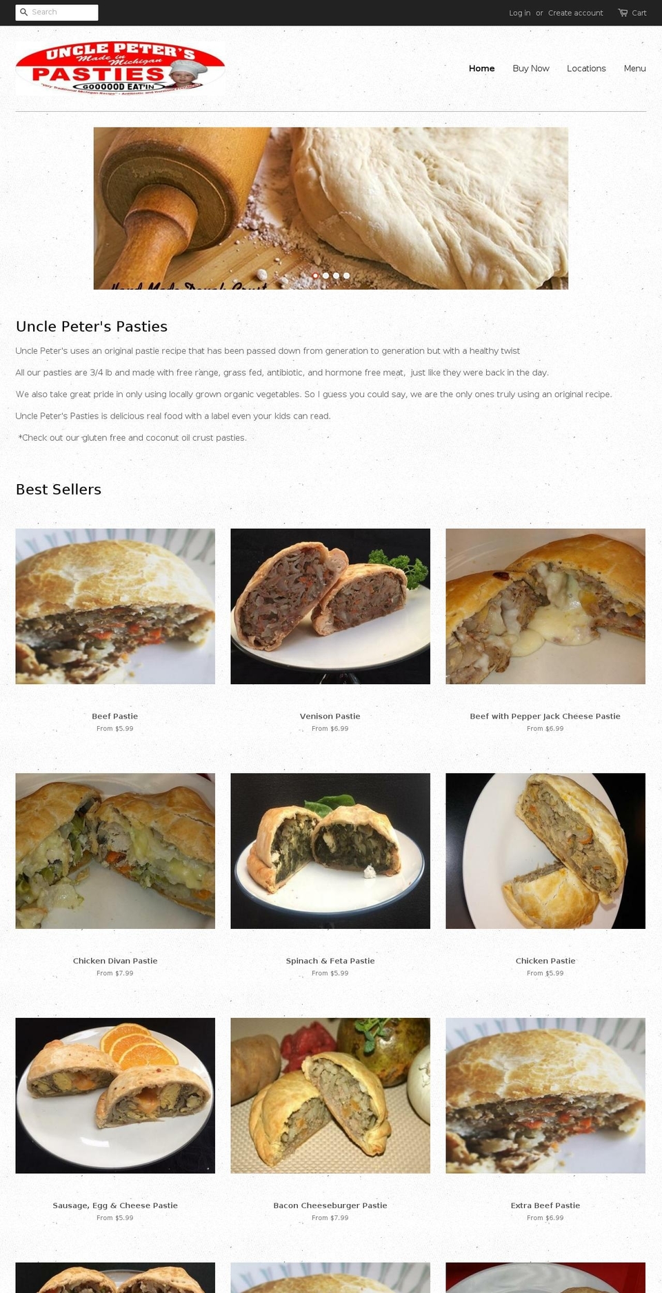 unclepeters.com — Shopify storefront screenshot