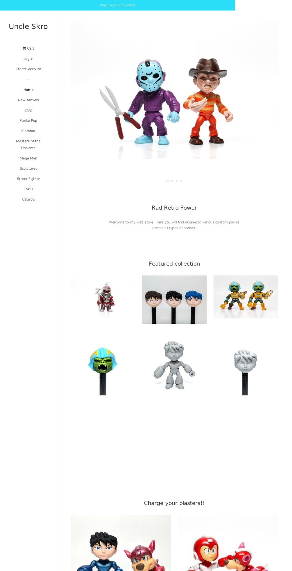 uncleskro.com — Shopify storefront screenshot