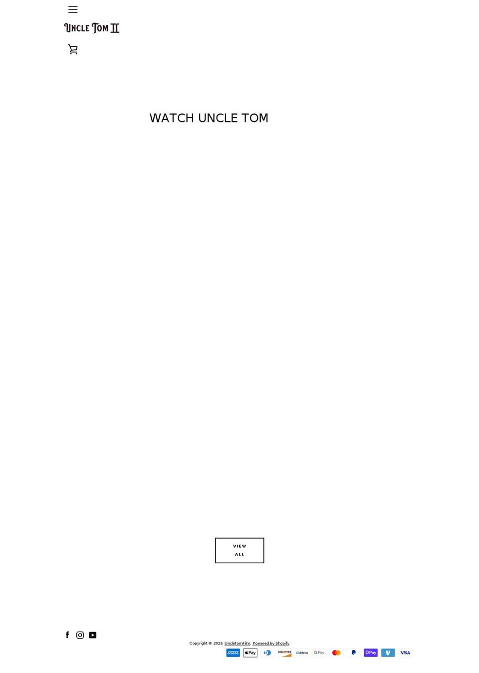 uncletomshop.com shopify website screenshot