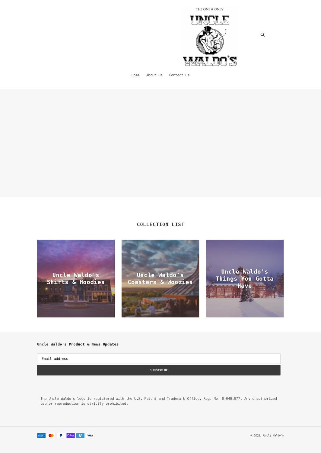 unclewaldos.com shopify website screenshot