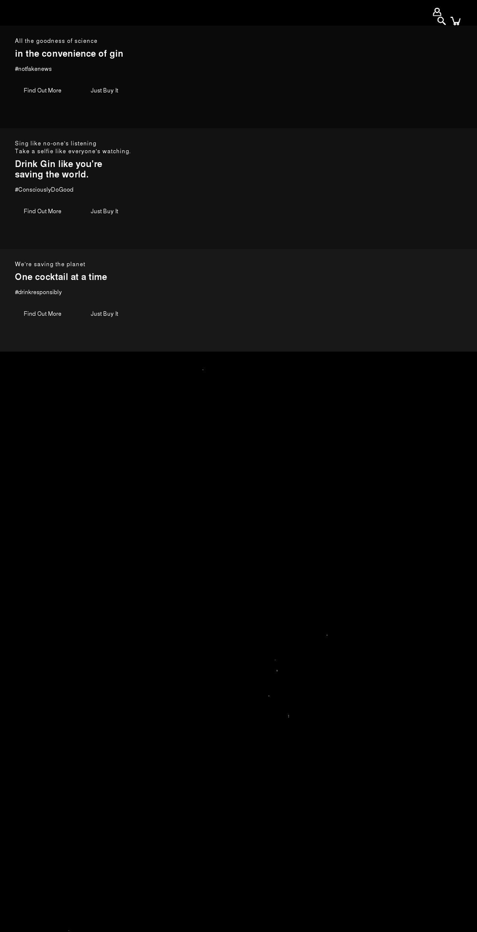 unconsciousgin.com shopify website screenshot