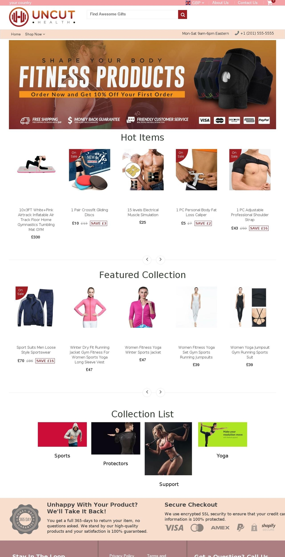 uncuthealth.com — Shopify storefront screenshot