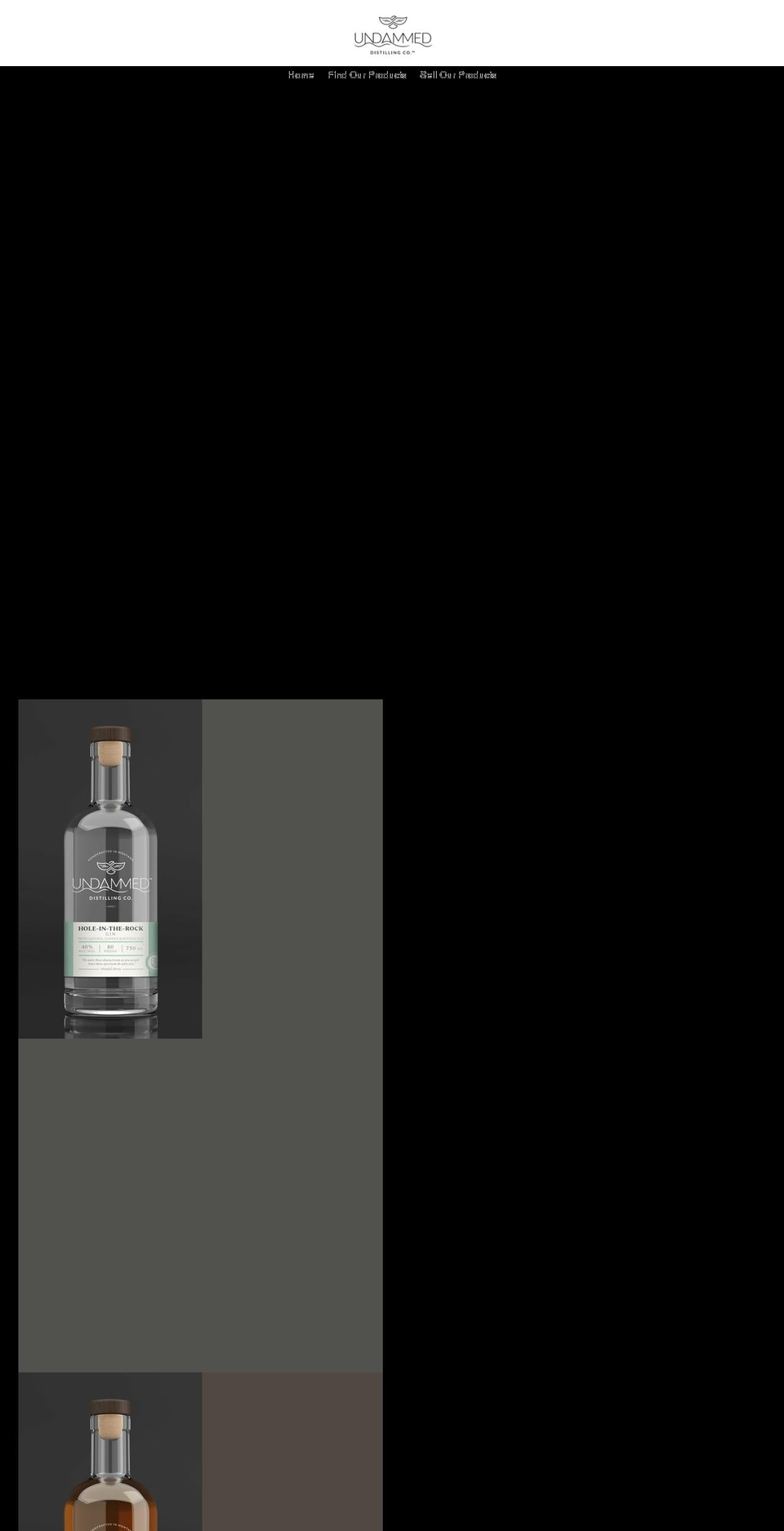 undammedspirits.com shopify website screenshot