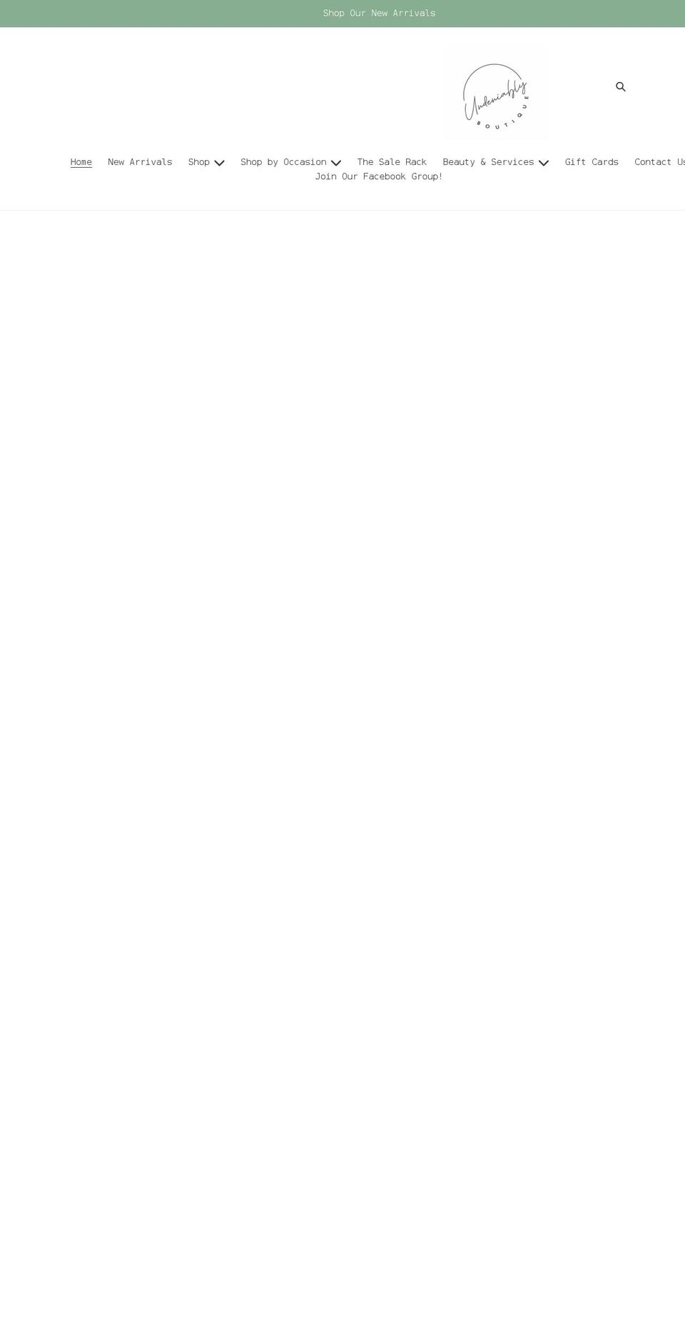 undeniablyboutique.com shopify website screenshot