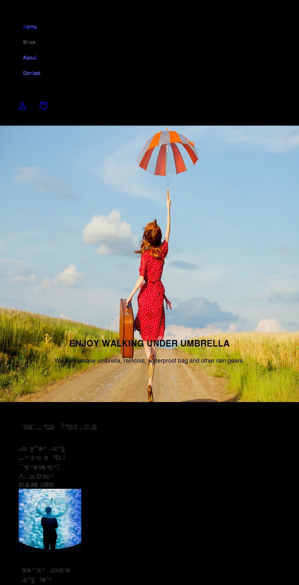 underains.com shopify website screenshot