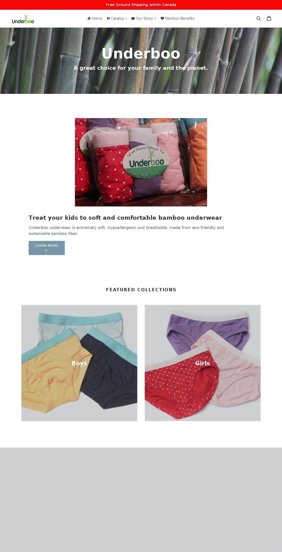 underboo.com — Shopify storefront screenshot
