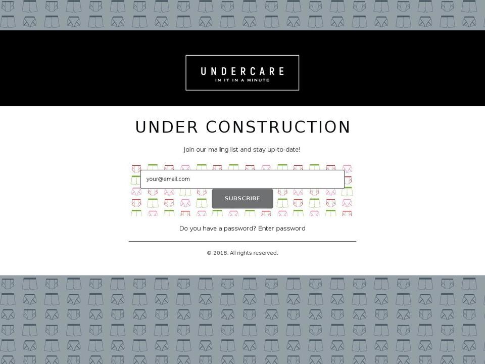 undercare.com shopify website screenshot