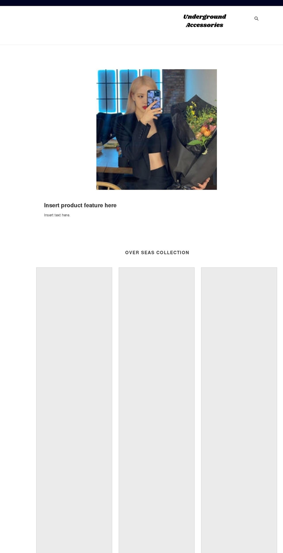 undergroundaccessories.com shopify website screenshot