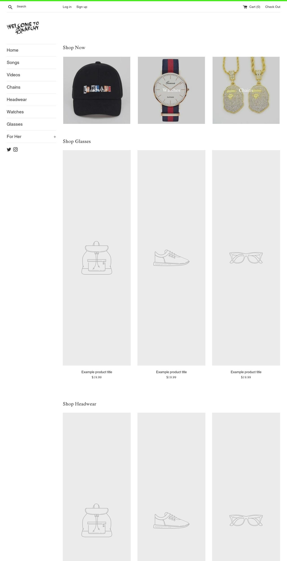 undergroundanarchy.com — Shopify storefront screenshot