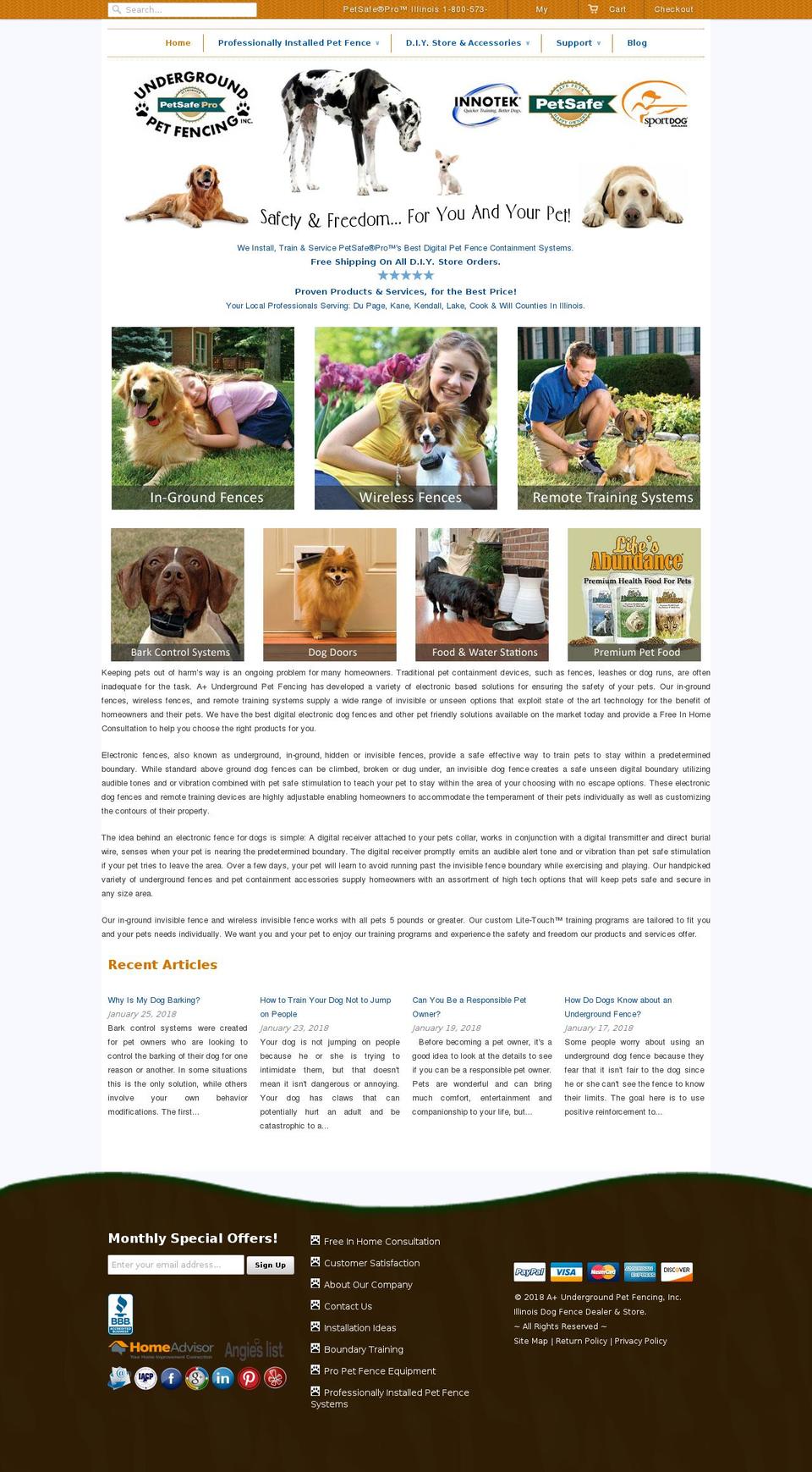 undergroundpetsafesupply.net shopify website screenshot