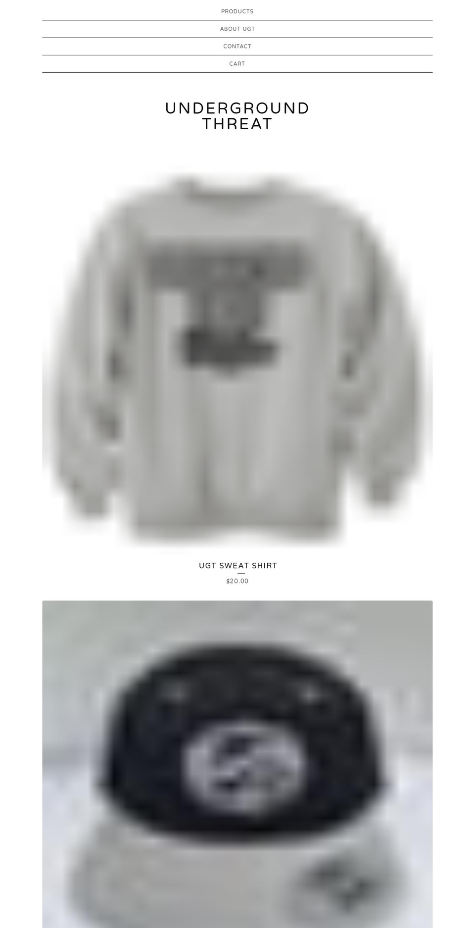 undergroundthreat.com — Shopify storefront screenshot