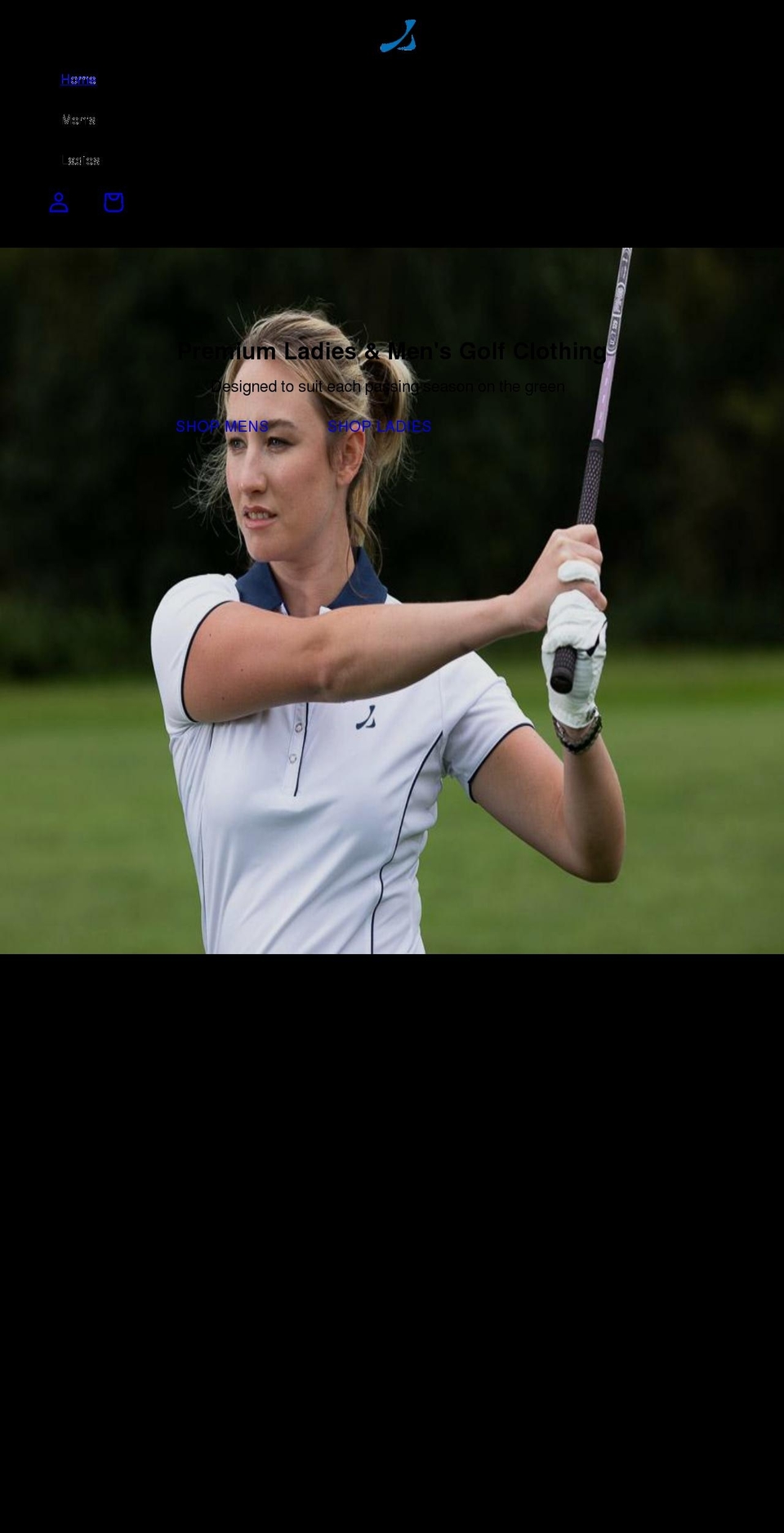 underpargolf.co.uk shopify website screenshot