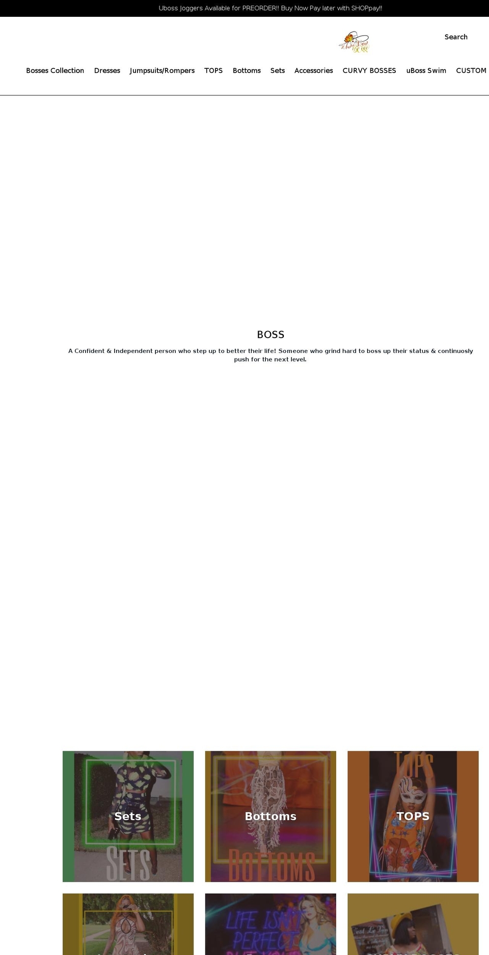 underratedboss.com shopify website screenshot