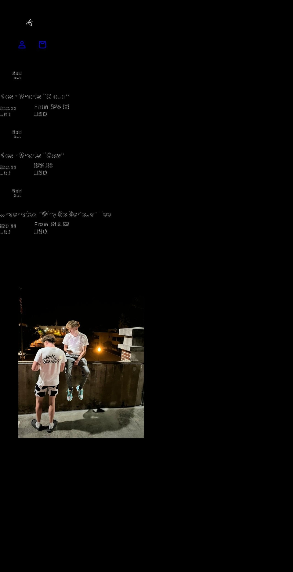 underratedclothing.net shopify website screenshot