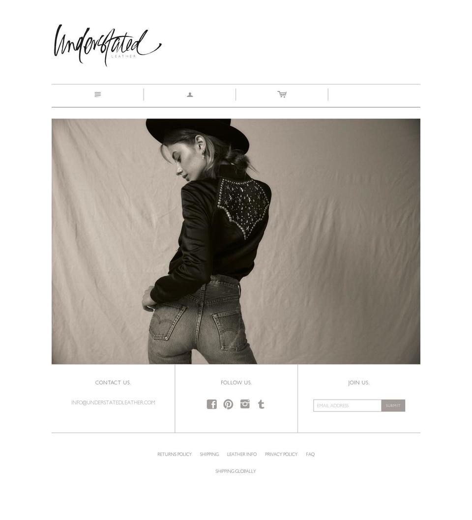 Handy Shopify theme site example understatedleather.com