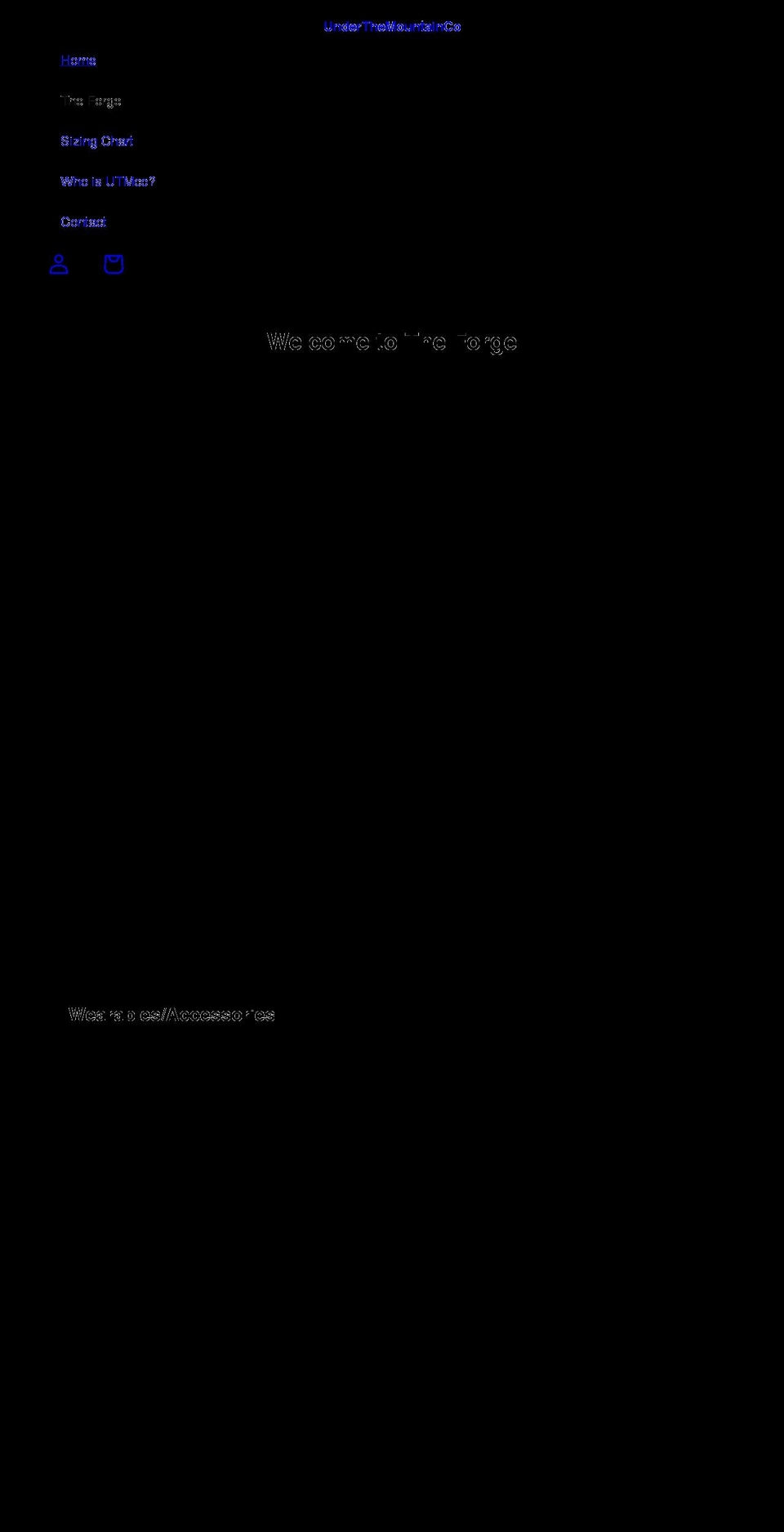 underthemountainco.com shopify website screenshot