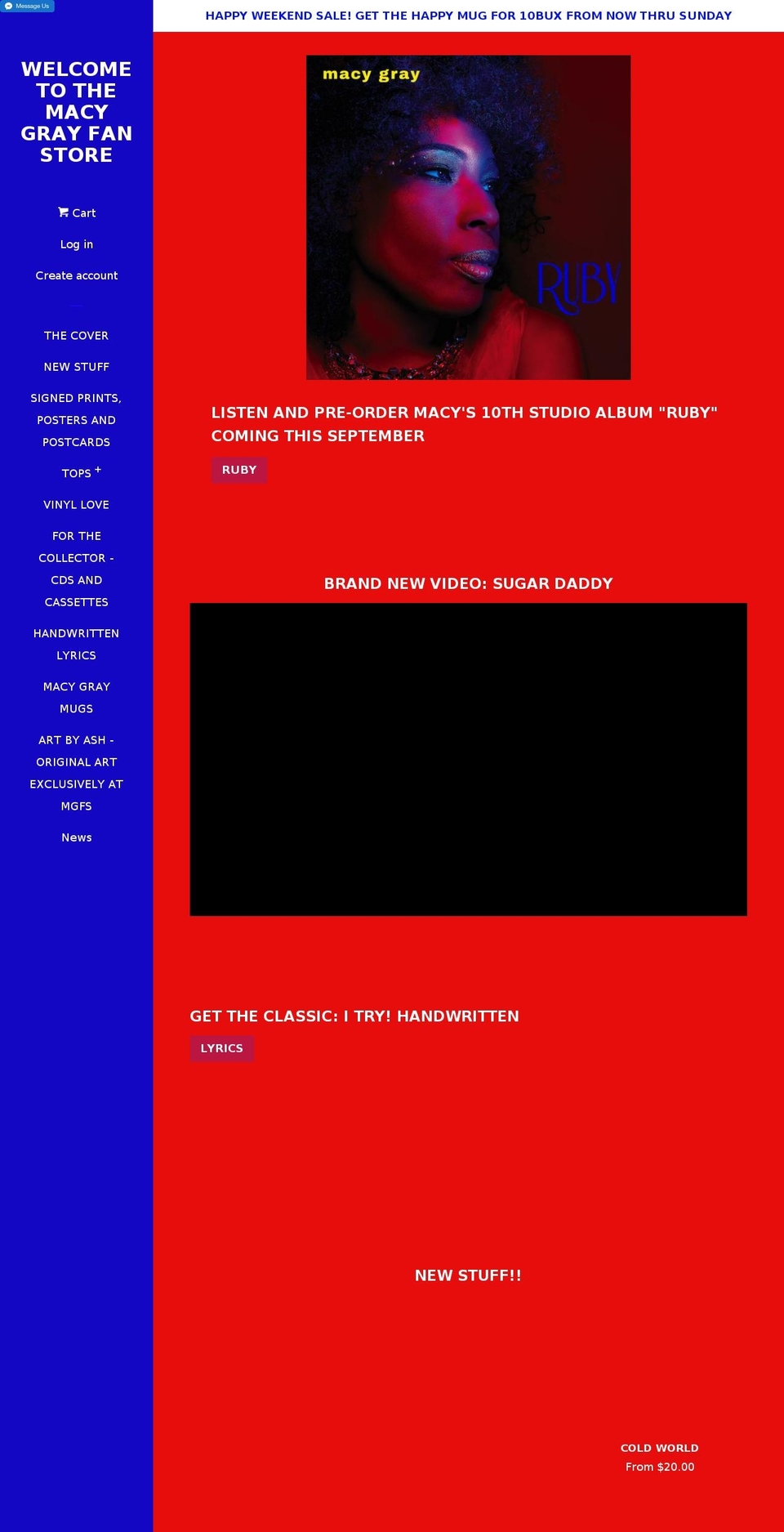 underthexmastreebymacygray.com shopify website screenshot