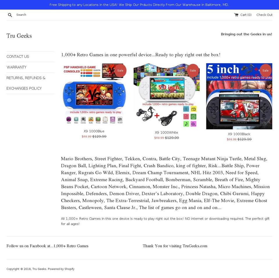 underworldtoy.com — Shopify storefront screenshot