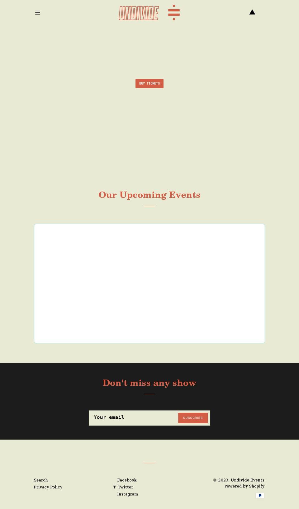 undivide.co.uk shopify website screenshot