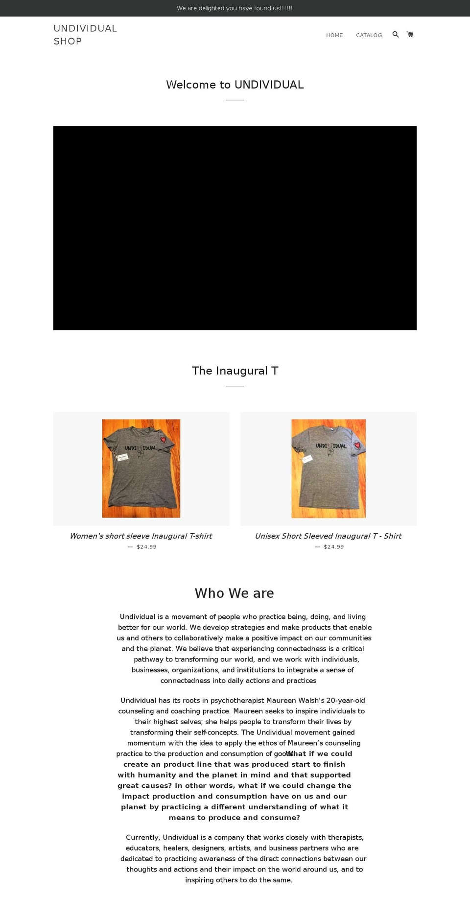 undividualinc.com — Shopify storefront screenshot
