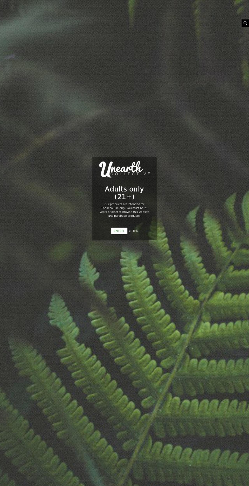 unearthcollective.com shopify website screenshot
