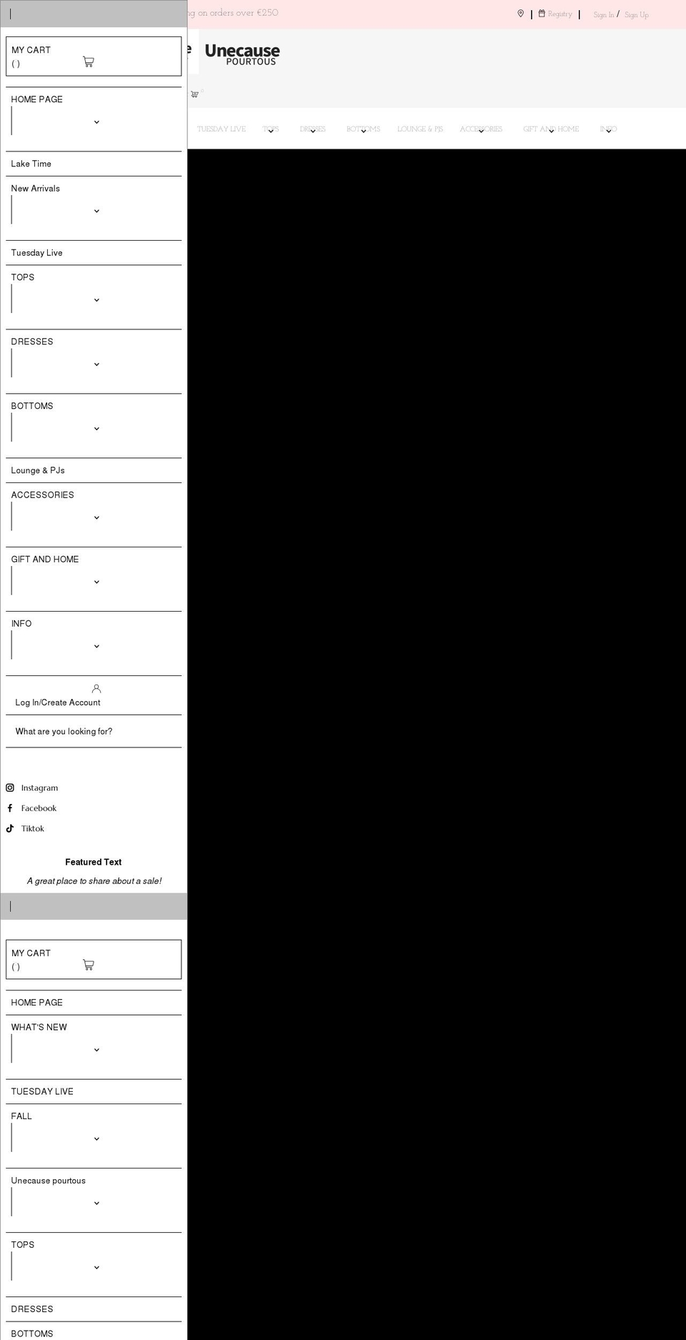 unecausepourtous.com shopify website screenshot