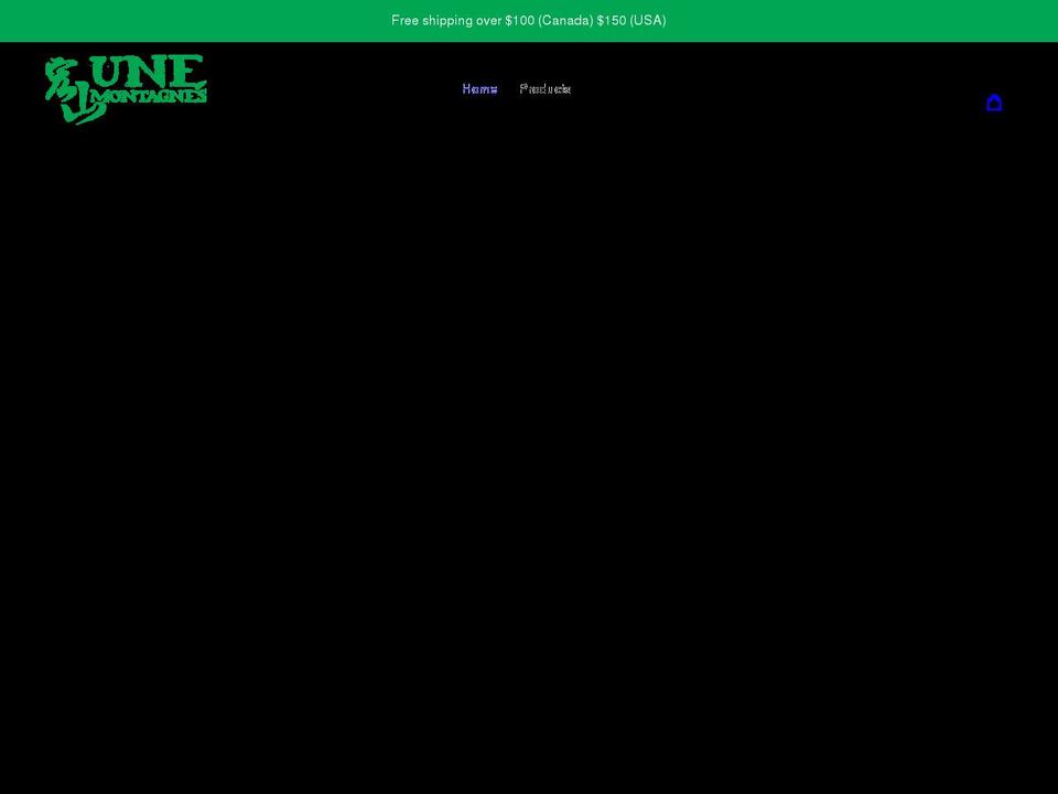 unemontagnes.com shopify website screenshot