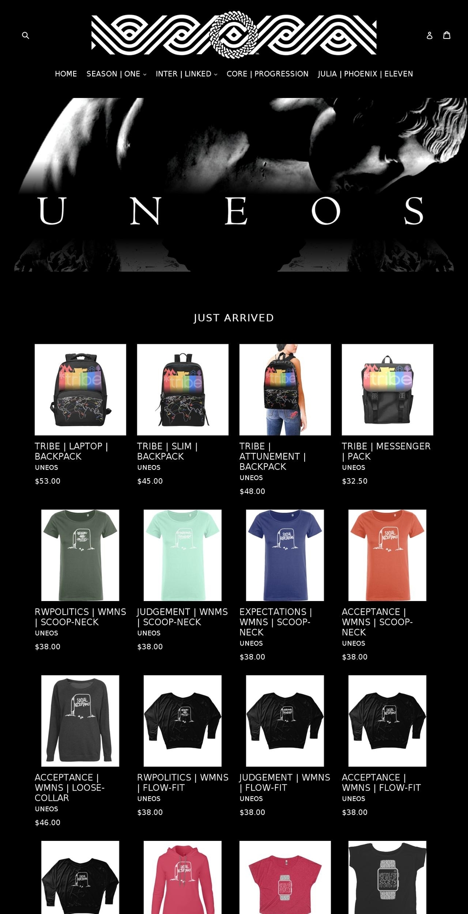 uneos-cth.com — Shopify storefront screenshot