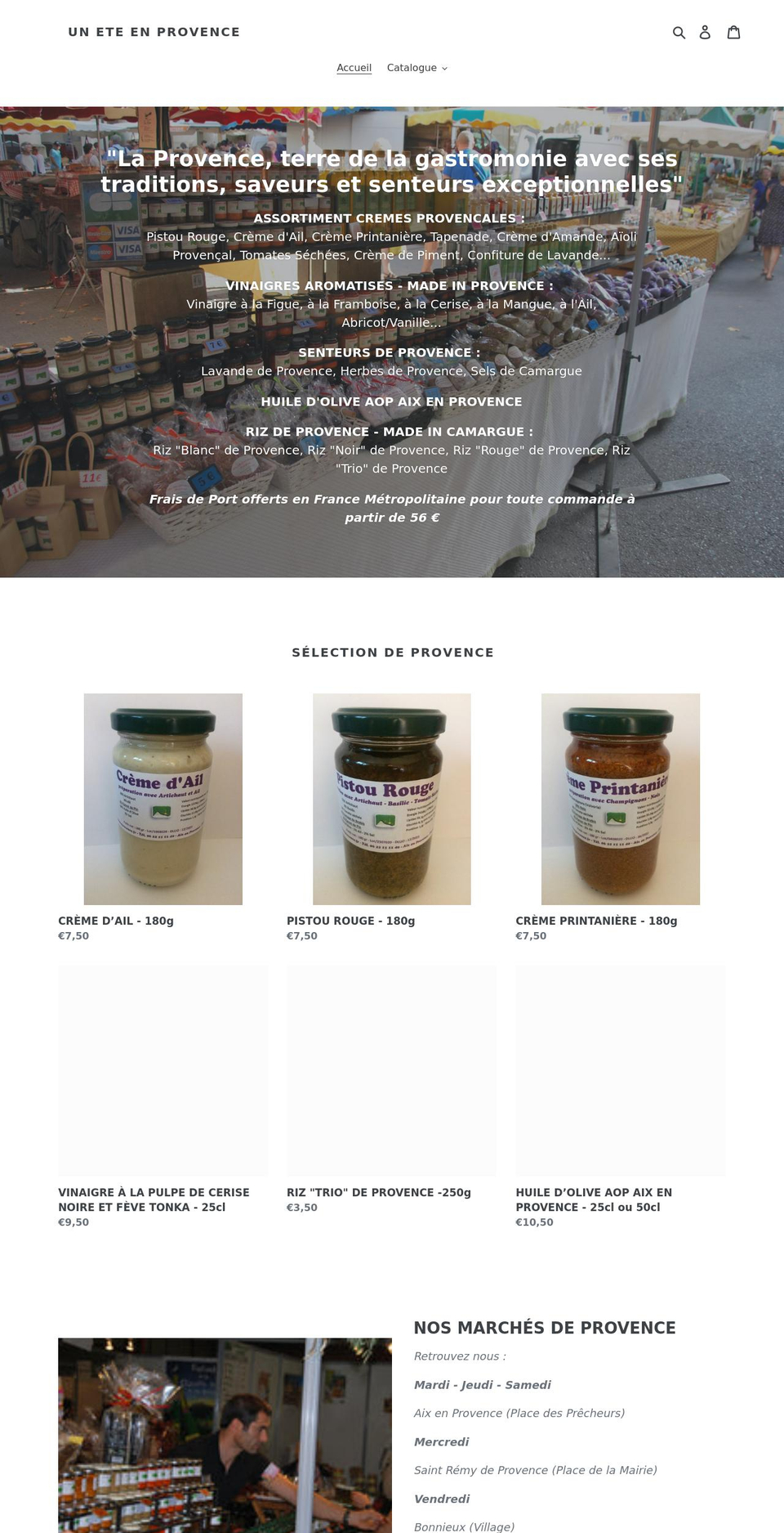 uneteenprovence.fr shopify website screenshot